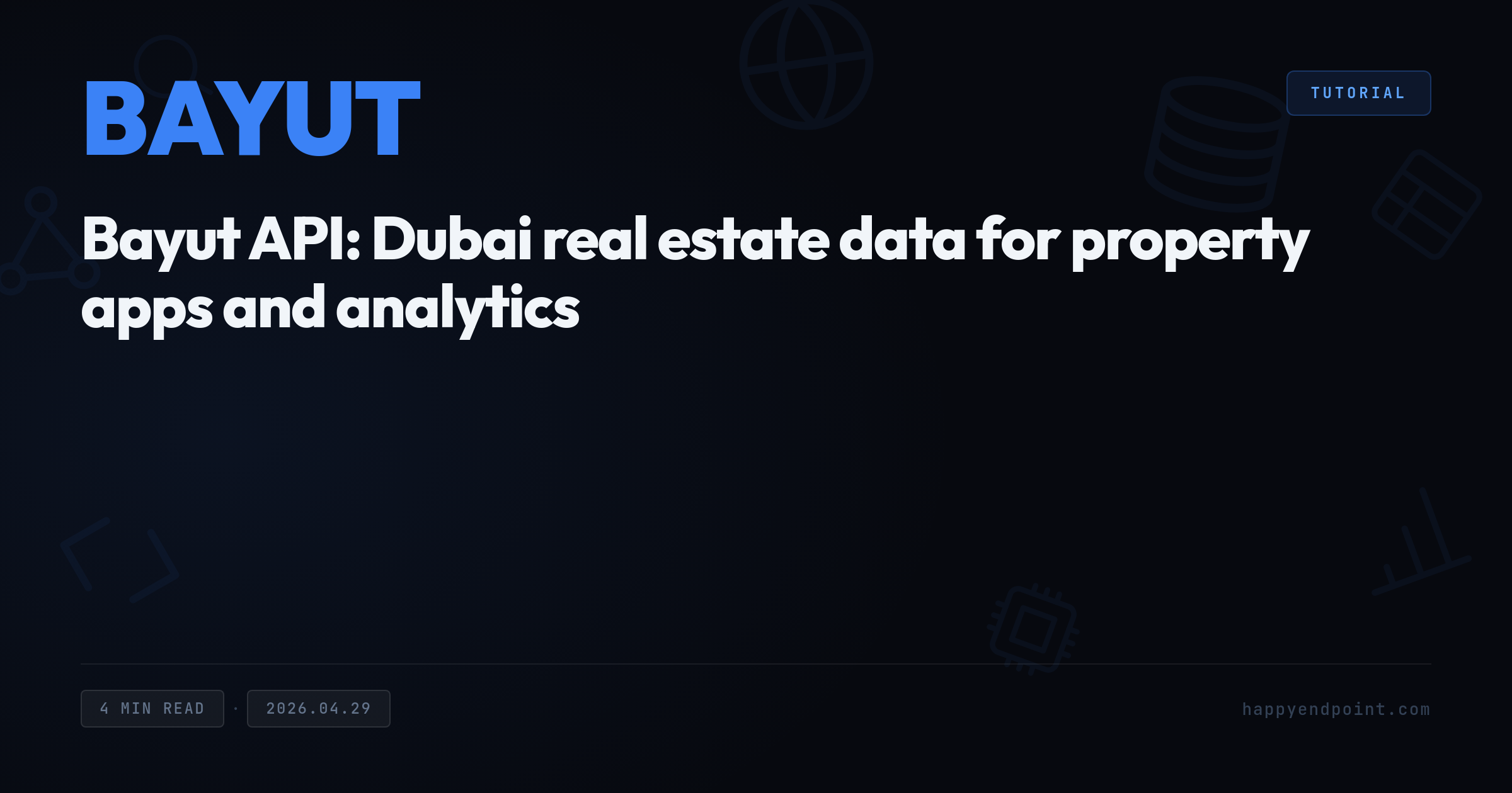 Bayut API: Dubai real estate data for property apps and analytics