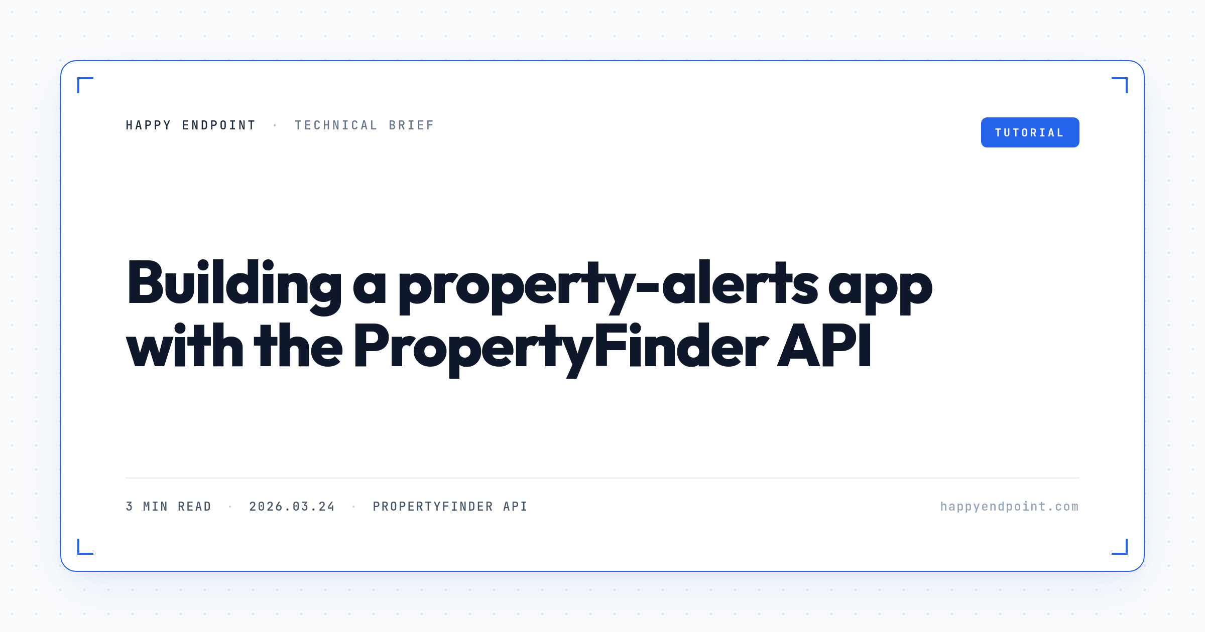 Building a property-alerts app with the PropertyFinder API