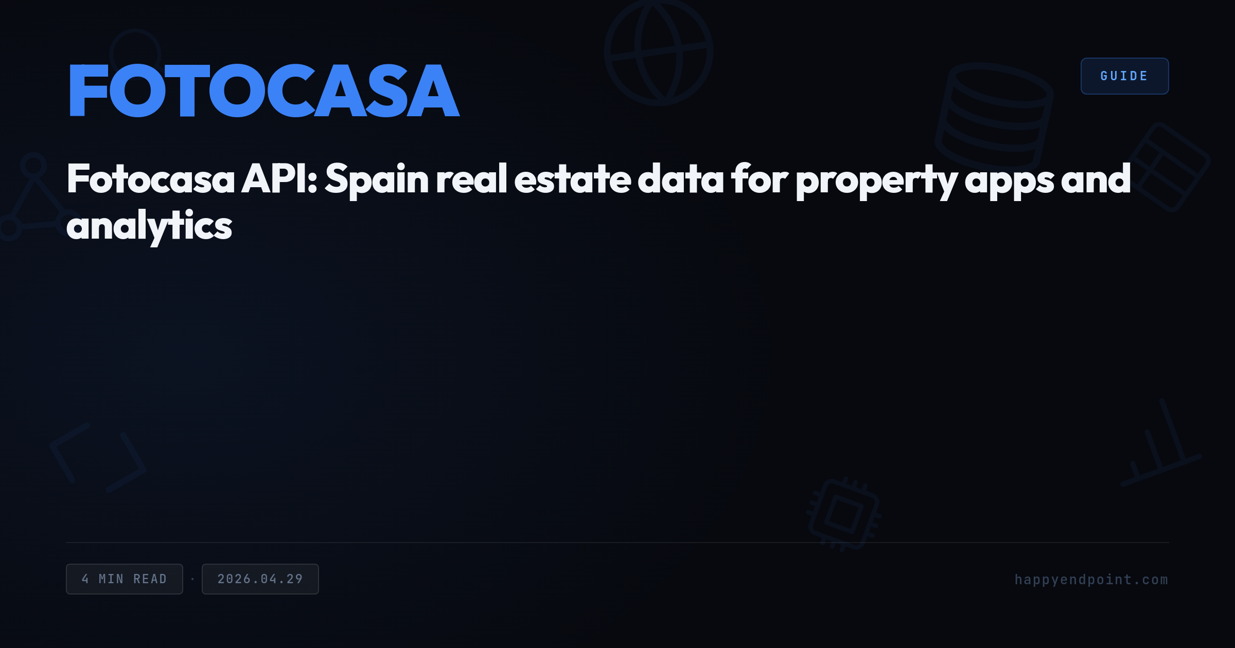 Fotocasa API: Spain real estate data for property apps and analytics