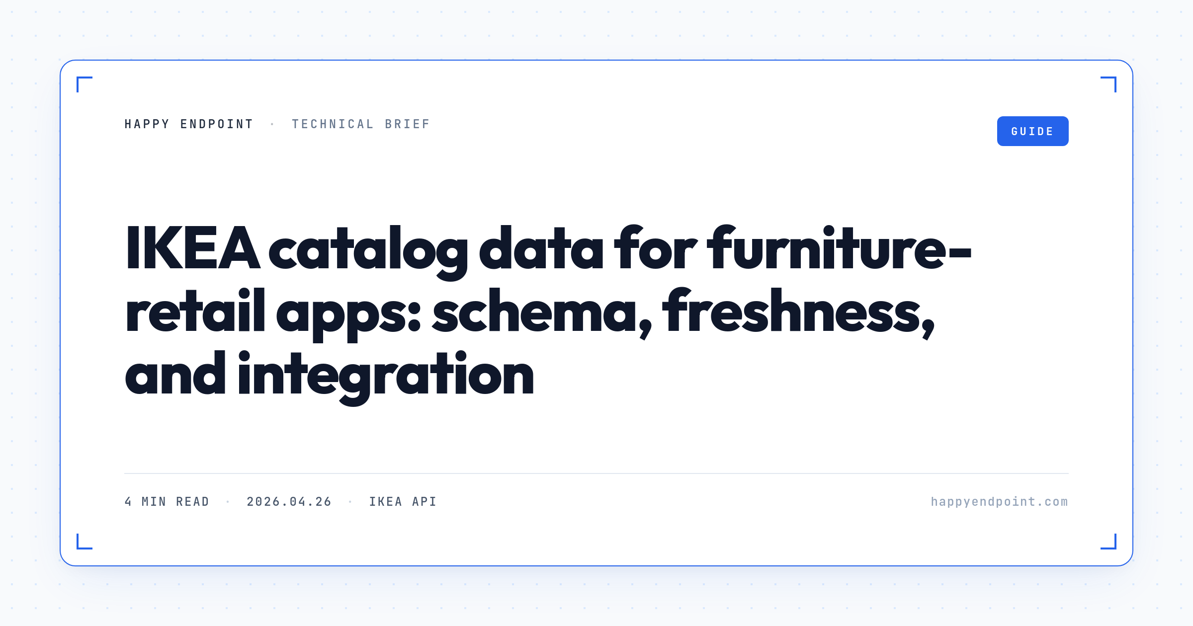 IKEA catalog data for furniture-retail apps: schema, freshness, and integration