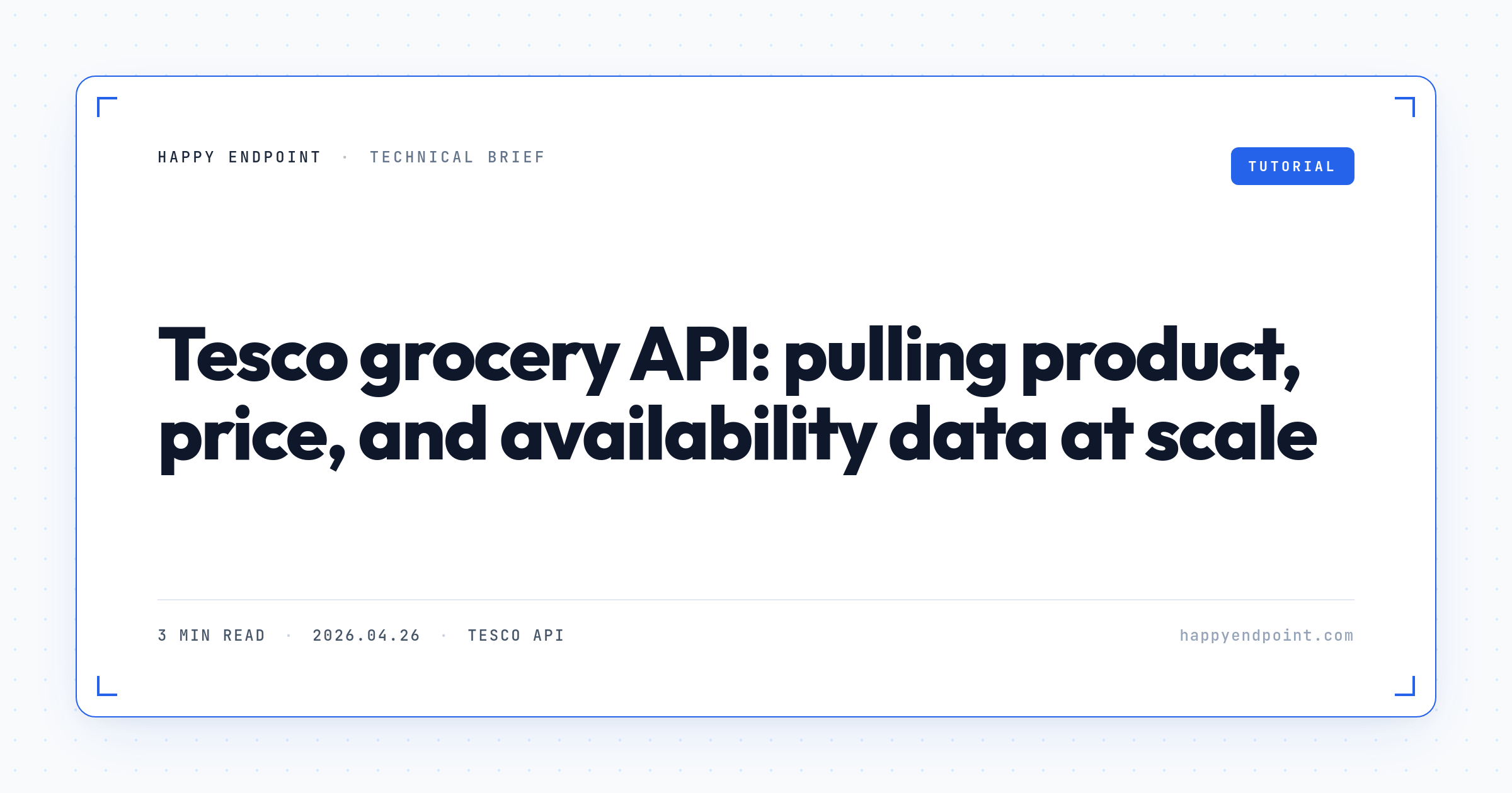 Tesco grocery API: pulling product, price, and availability data at scale