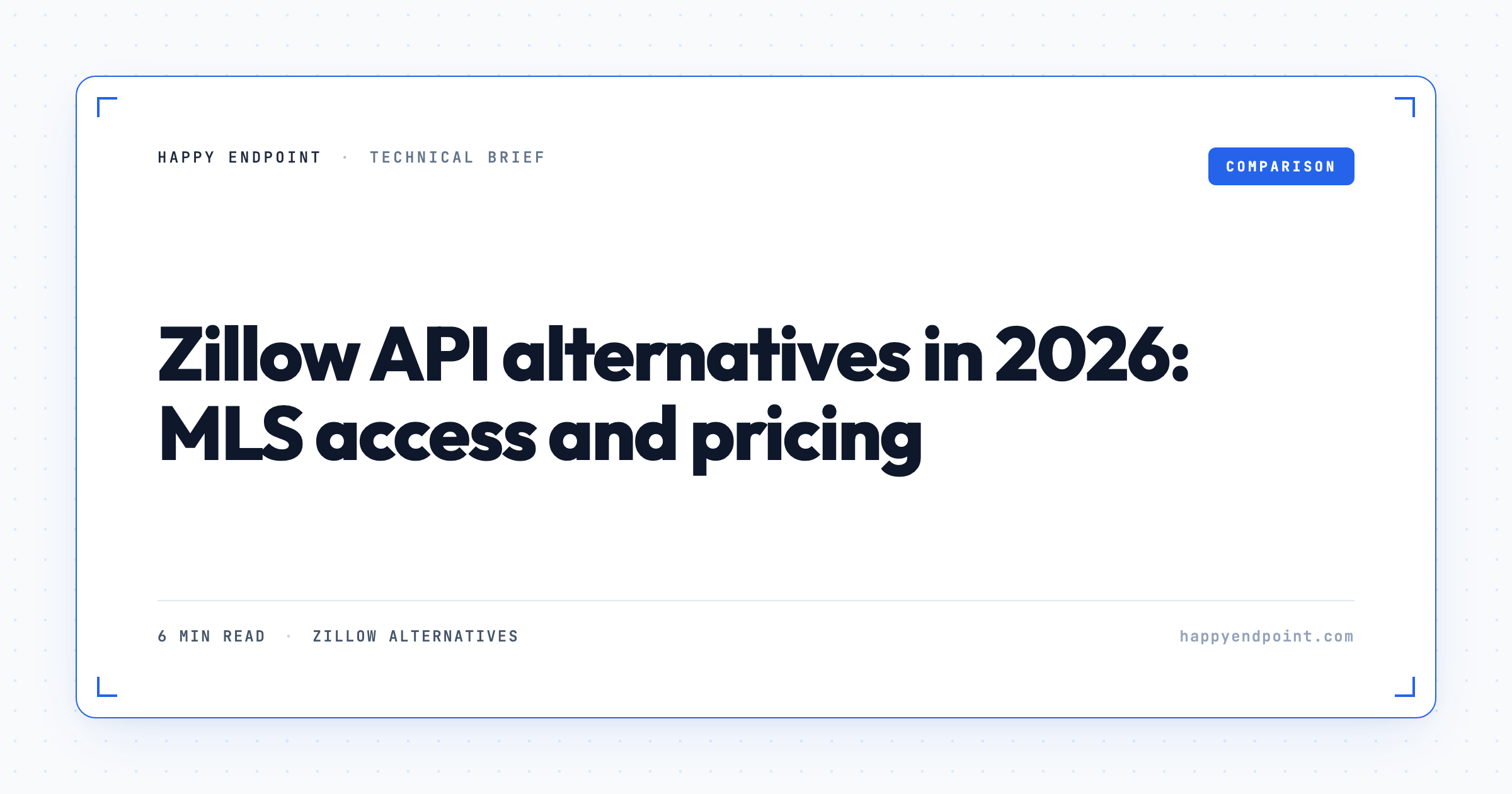 Zillow API alternatives in 2026: MLS access and pricing