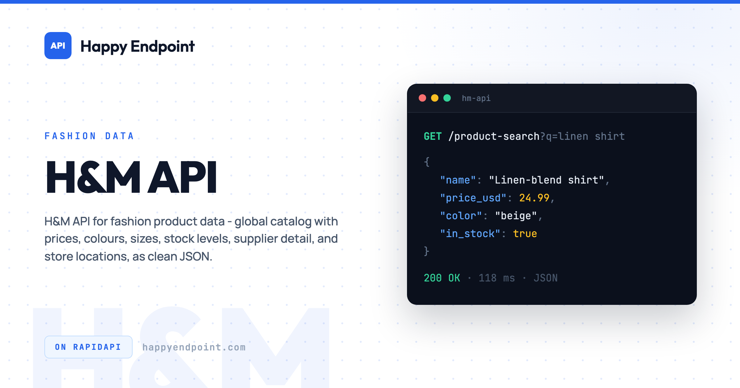 H&M API - H&M API | Happy Endpoint